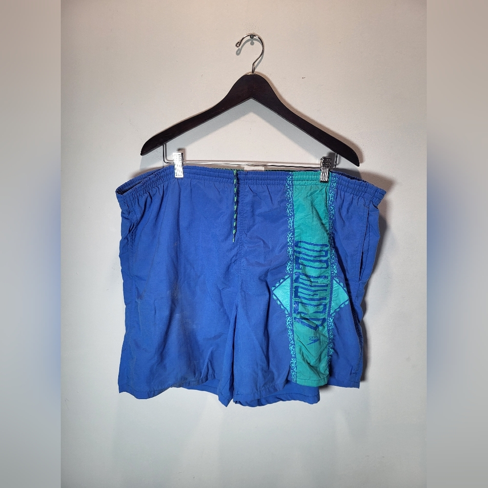 👕🌶 Vintage 90s Speedo "Aqua Berry" Colors Swimming Shorts